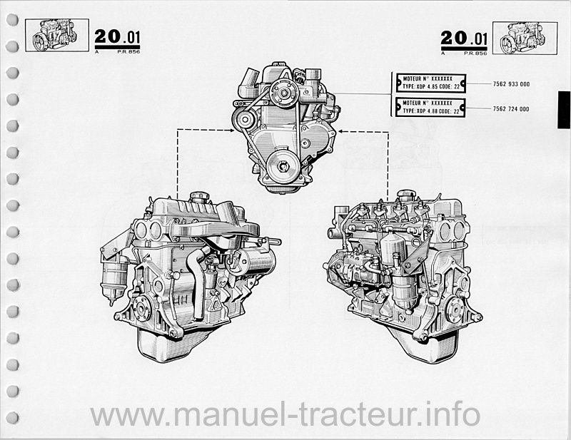 Sixième page du Catalogue pièces Renault Super 2D