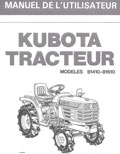 Manuel utilisateur tracteur Kubota B1410 B1610