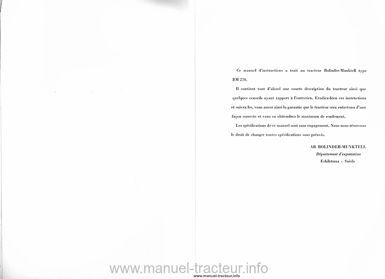 Troisième page du Manuel instructions BM 230
