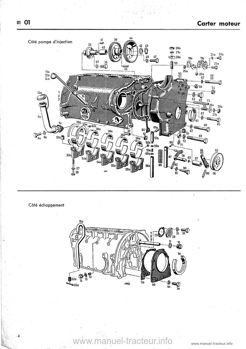 Sixième page du Catalogue pièces détachées DEUTZ F3-4-6L712