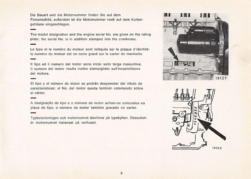 Quatrième page du Catalogue pièces détachées moteur Deutz F4L 912 