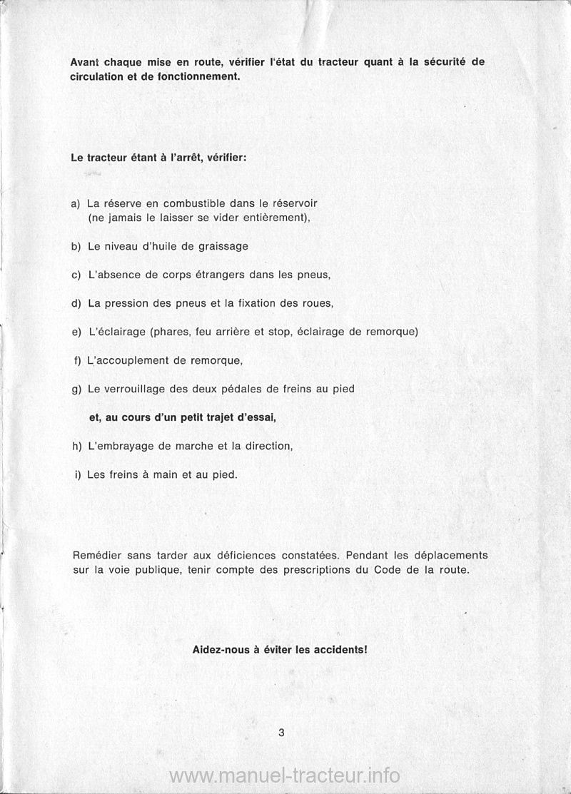Cinquième page du Manuel instructions DEUTZ D 4005