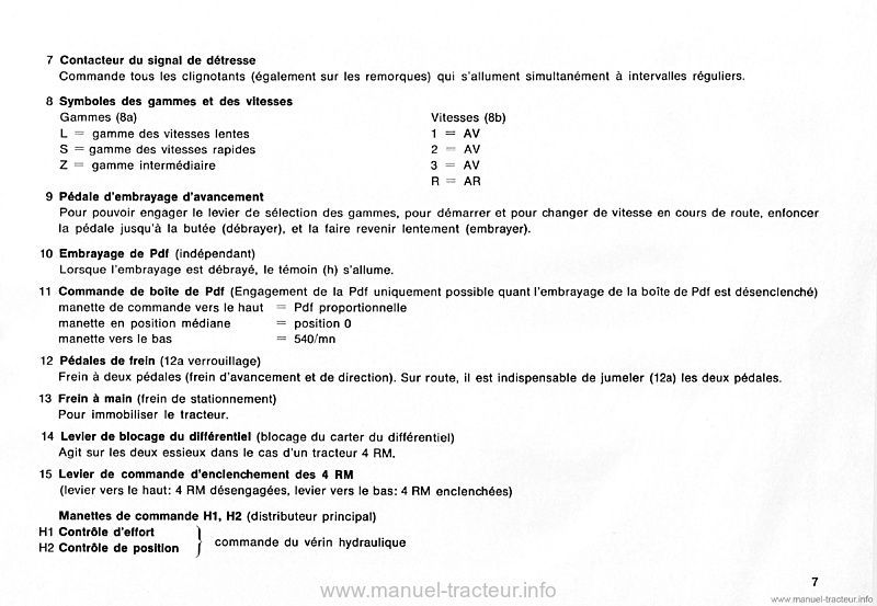 Sixième page du Manuel instruction Deutz DX36 DX50 V-A