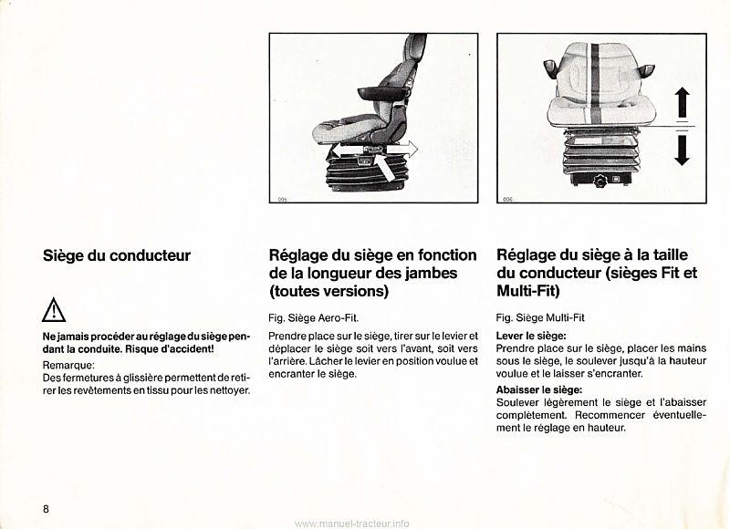 Cinquième page du Manuel instructions tracteur Deutz DX 7.10