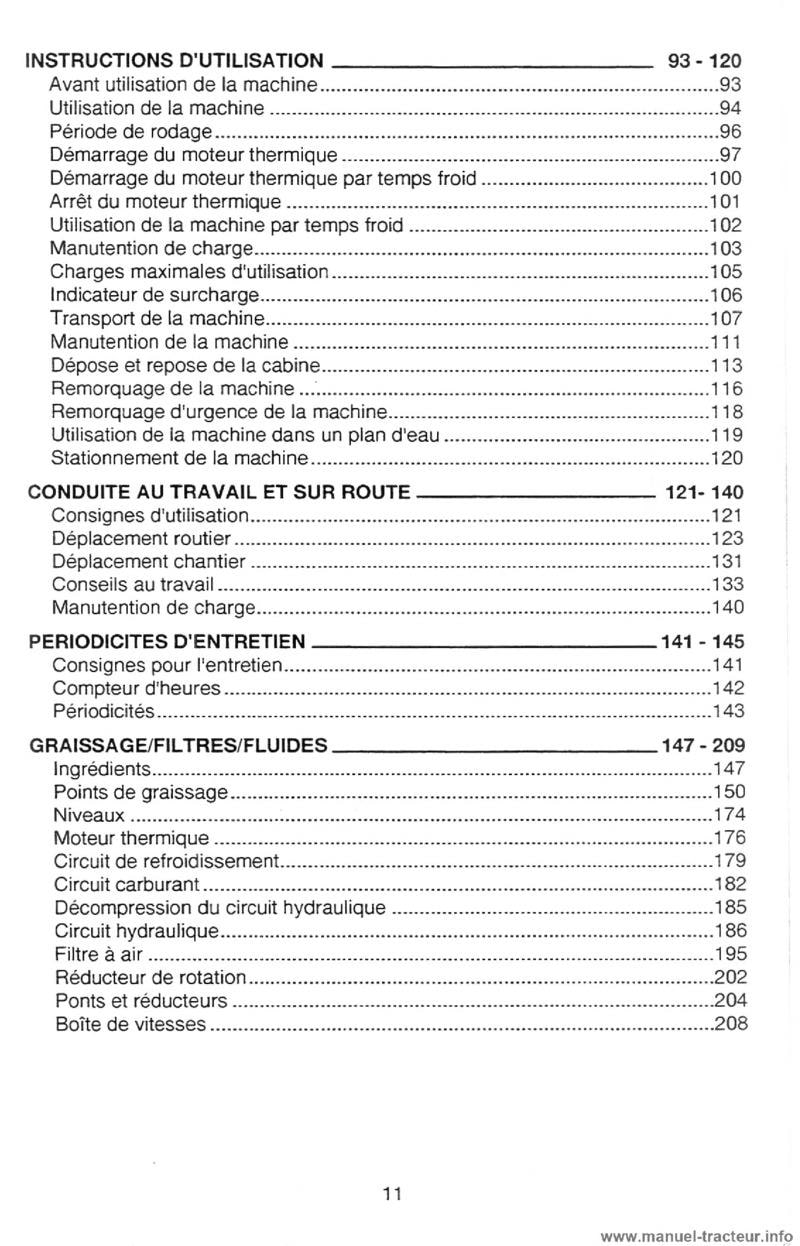 Huitième page du Manuel conducteur CASE 688B 888B