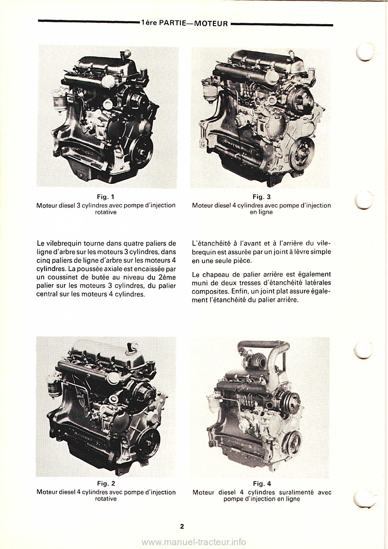 Troisième page du Manuel atelier tracteur Ford Série 10