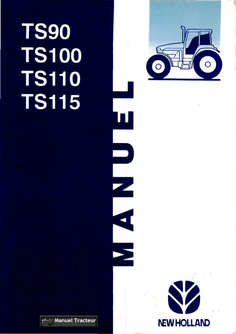 Première page du Manuel entretien tracteurs New Holland TS 90 100 110 115