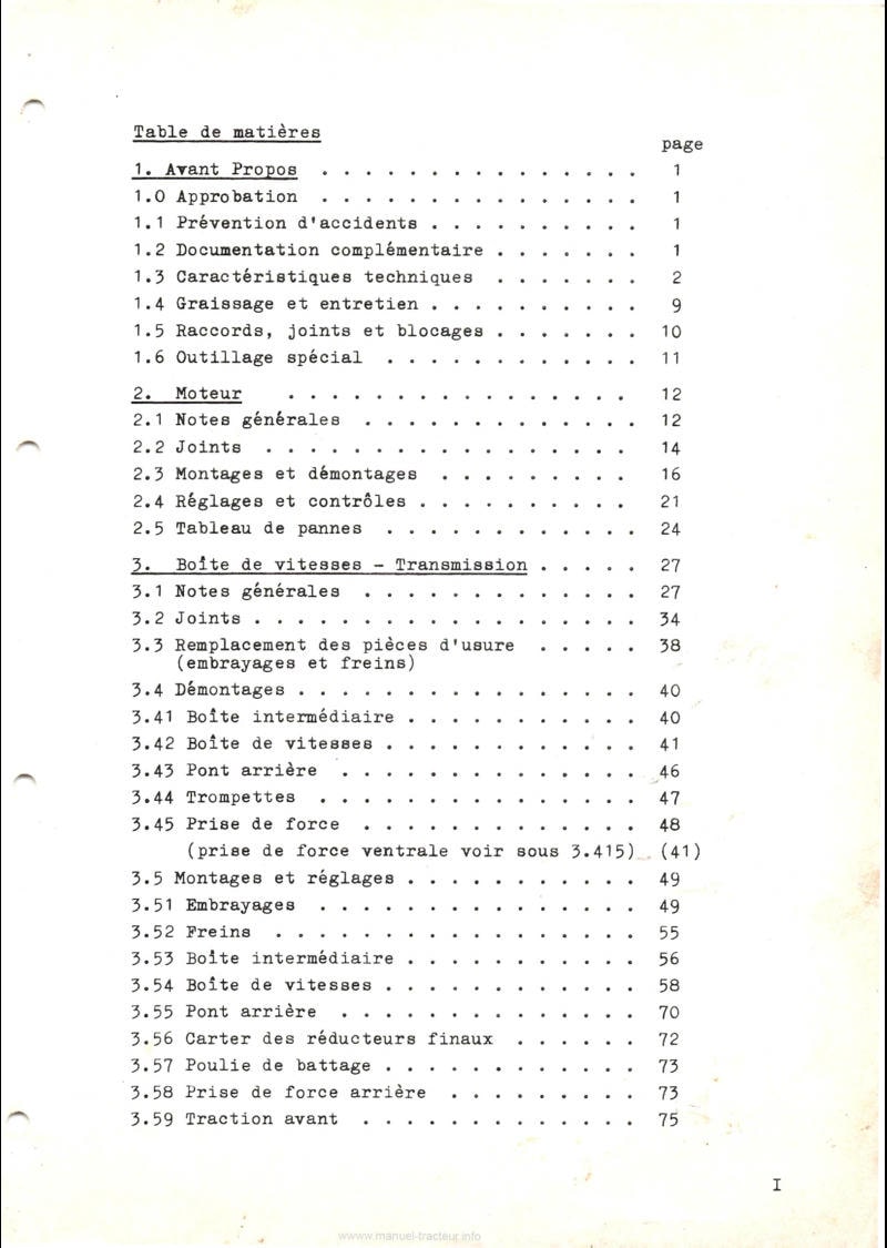 Deuxième page du Manuel de réparation tracteurs Fendt Farmer 2S 3S 4S