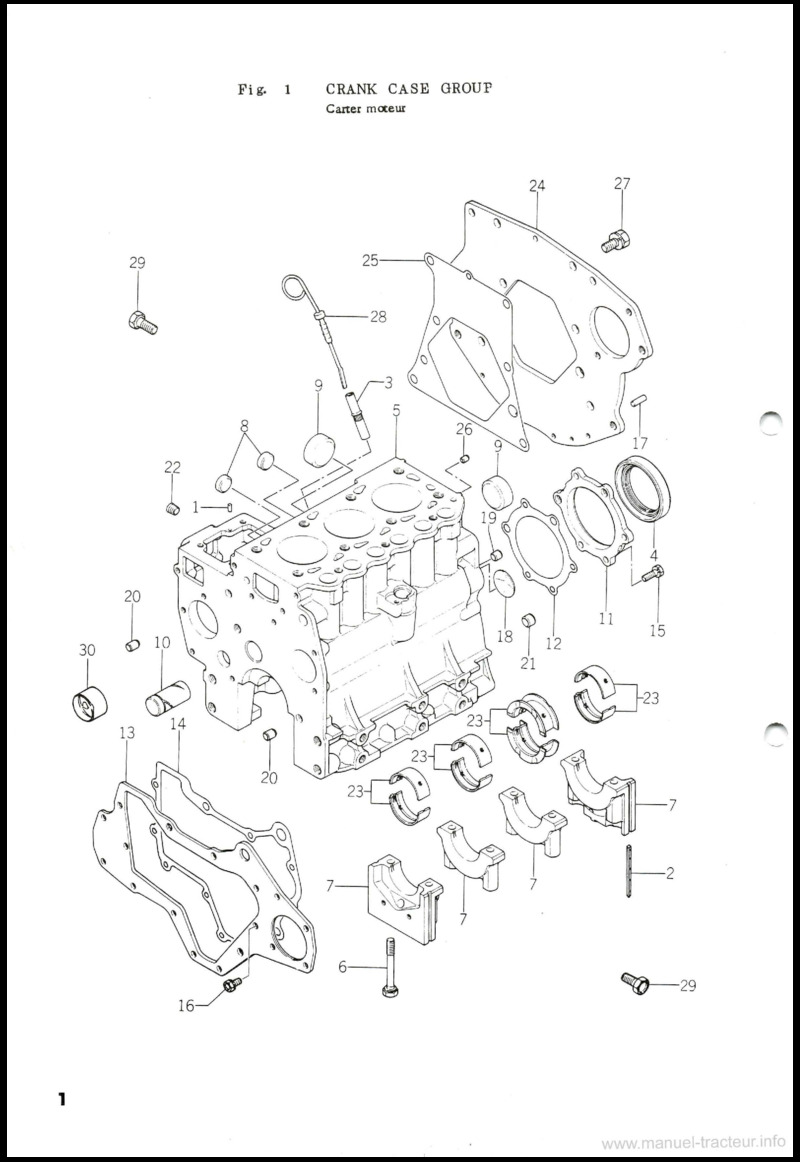 Sixième page du Catalogue de pièces détachées tracteur Iseki TX2140