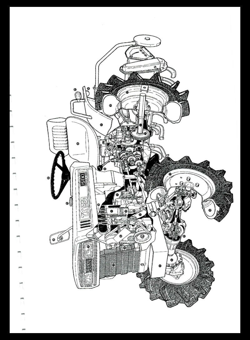 Quatrième page du Manuel Atelier TRACTEURS Iseki TX1000 TX1300 TX1500 TX1000F TX1300F TX1500F