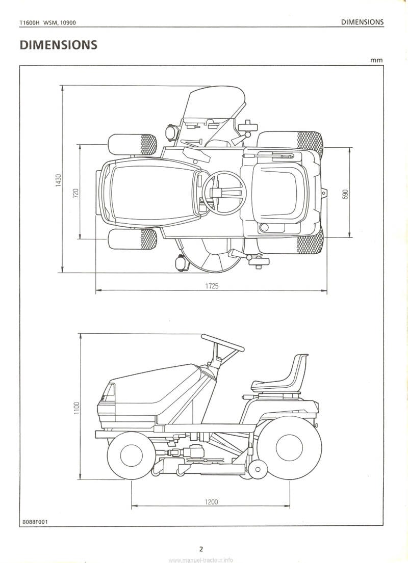 Cinquième page du Manuel atelier Kubota T1600H