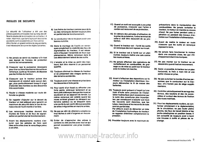 Sixième page du Notice d'utilisation et d'entretien R583 et R583DT