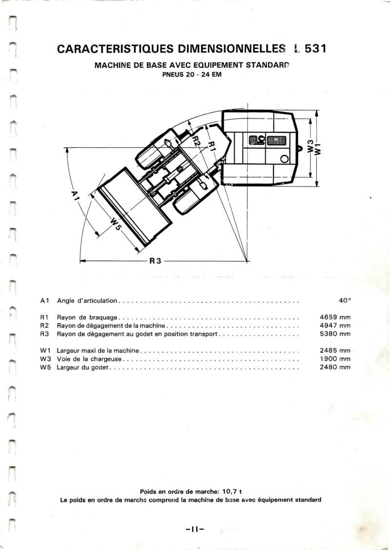 Sixième page du Manuel d'instruction chargeuses sur pneu LIEBHERR L531 L541