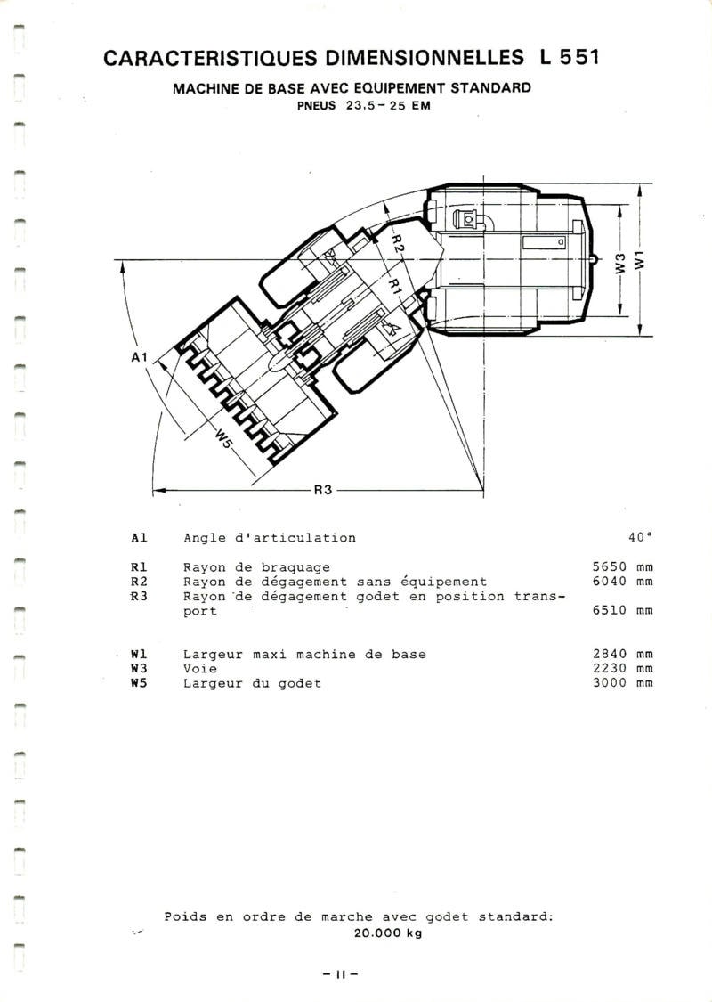 Sixième page du Manuel d'instruction chargeuse LIEBHERR L551