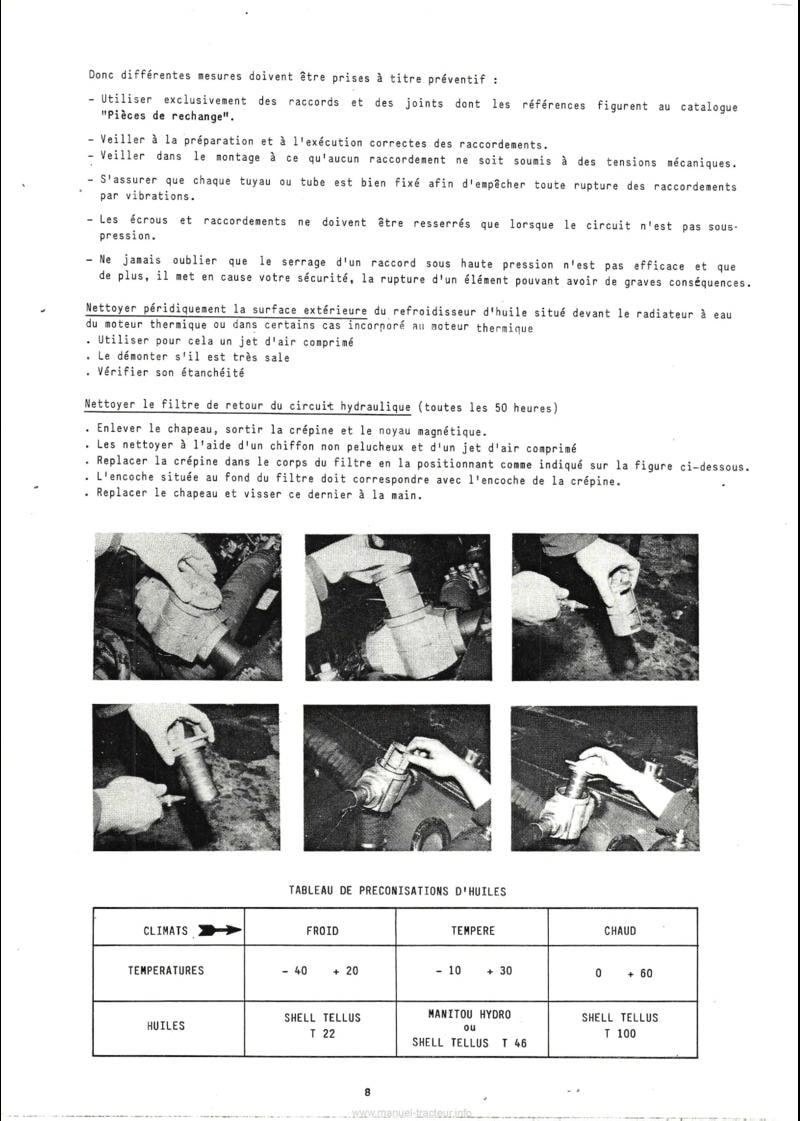 Dernière page de l'aperçu du Manuel de réparation et dépannage transmission hydrostatique Manitou MC80 MC90 MC100