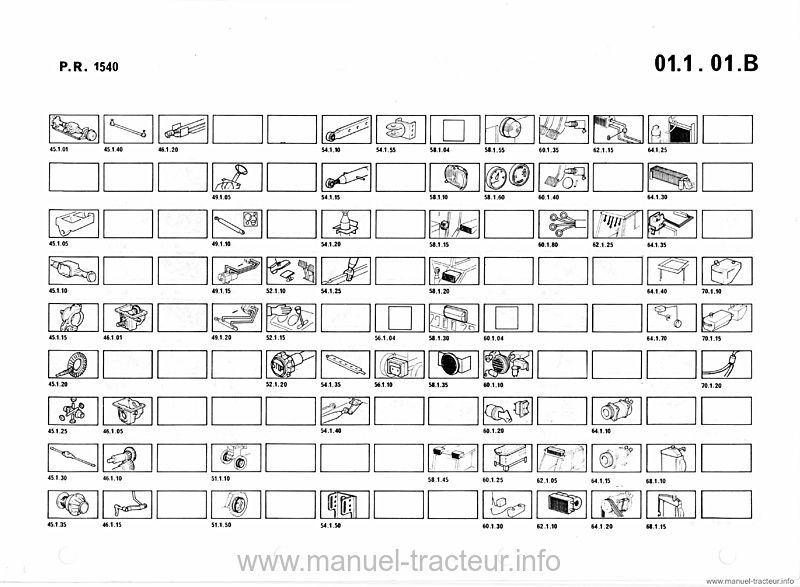 Troisième page du Catalogue pièces Renault 95-12 95-14 103-12 103-14 106-14