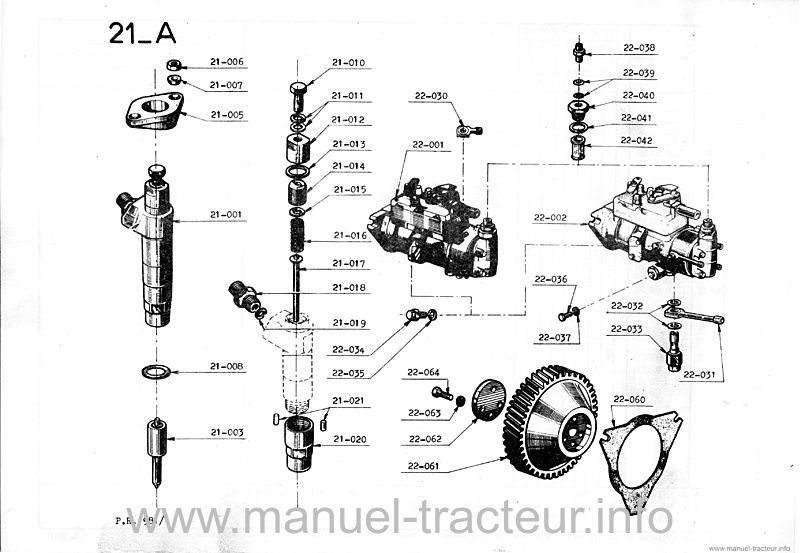Cinquième page du Catalogue pièces rechange Renault P.R. 981