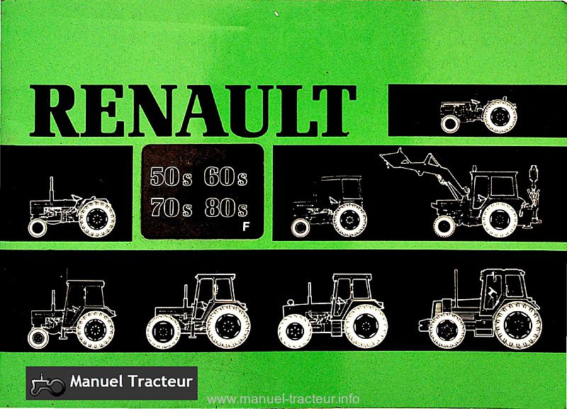 Première page du Livret entretien Renault 50s 60s 70s 80s