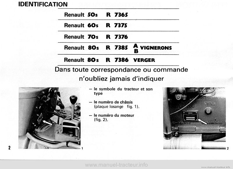 Quatrième page du Livret entretien Renault 50s 60s 70s 80s