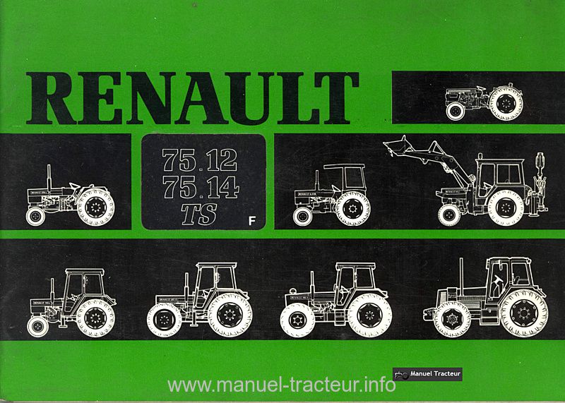 Première page du Livret entretien Renault 75.12 75.14 TS