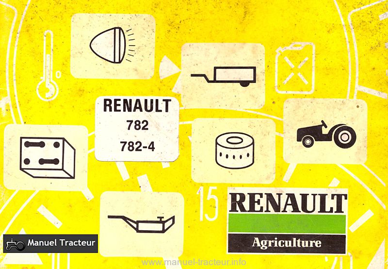 Première page du Livret entretien Renault 782 782-4