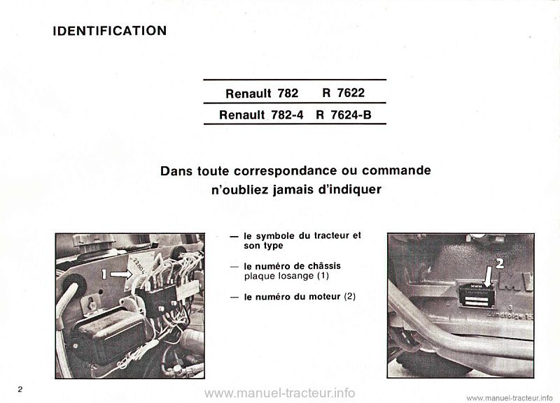 Troisième page du Livret entretien Renault 782 782-4