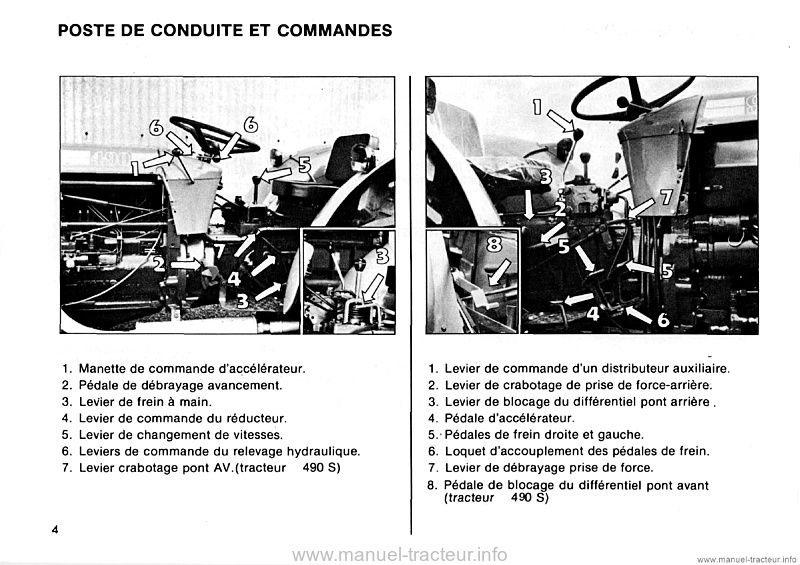 Sixième page du Livret entretien Renault 90s 490s