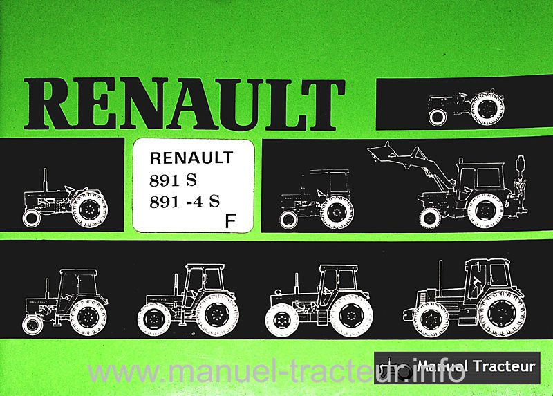 Première page du Livret entretien Renault 891s 891.4s