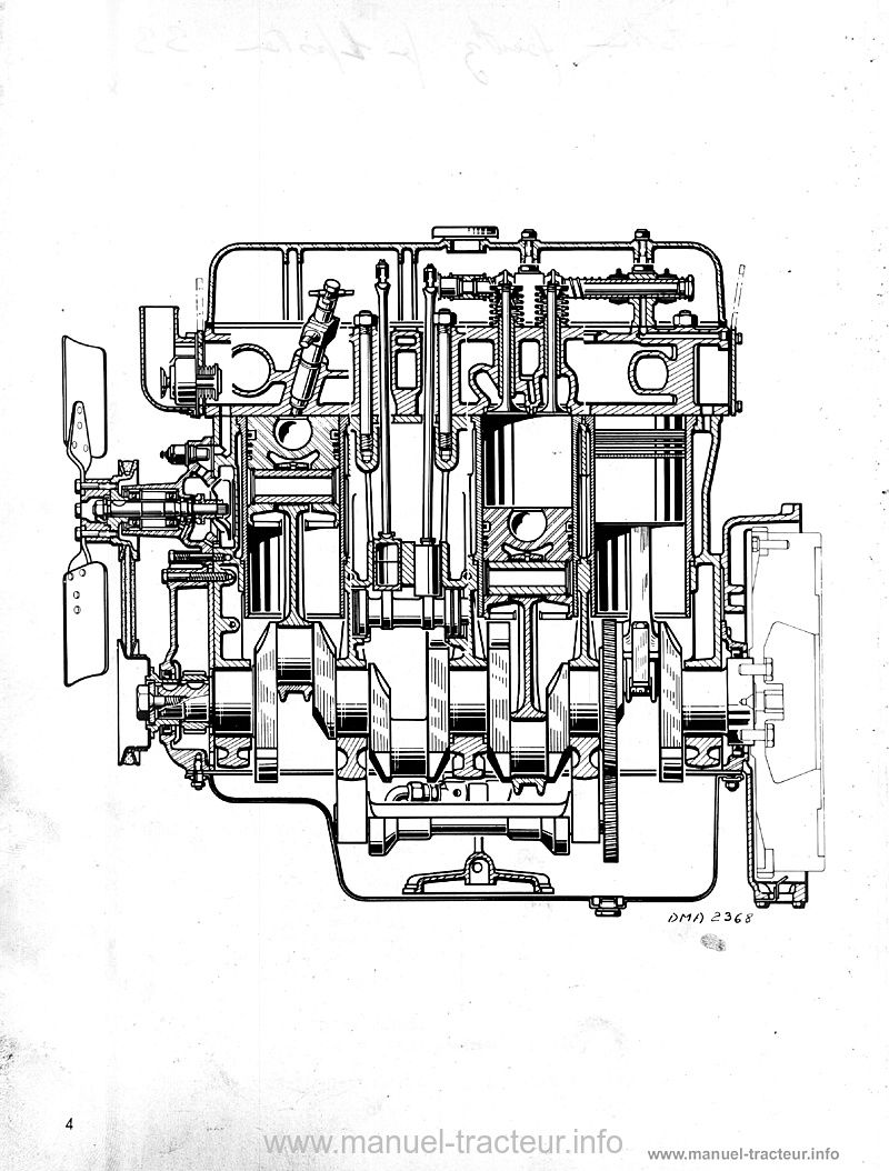 Cinquième page du Manuel réparation moteur Renault 598
