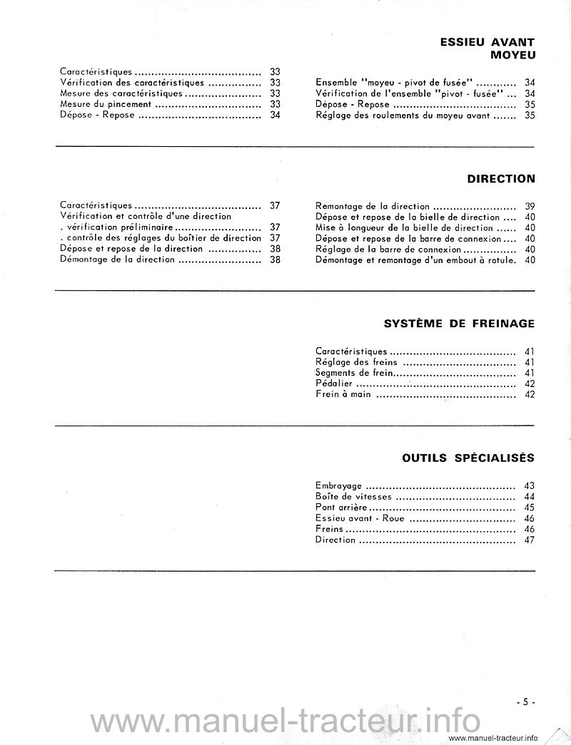Sixième page du Manuel réparation M.R. 143 R 7281 R 7261