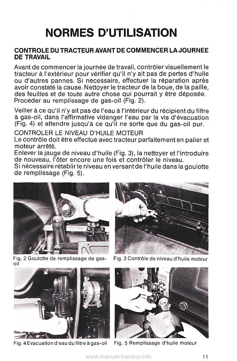 Quatrième page du Livret entretien tracteur Same Aster 60 70