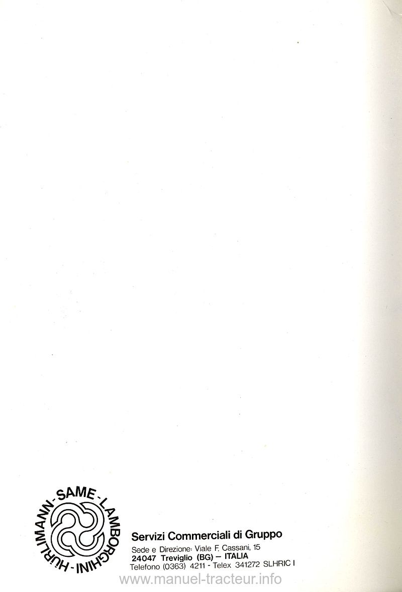 Deuxième page du Livret entretien SAME Explorer 60 70 80 90 turbo