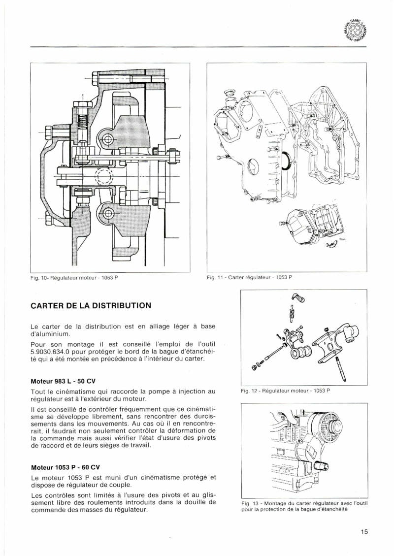 Sixième page du Manuel atelier tracteurs Same Solar 50 60