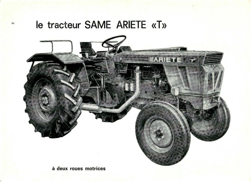 Deuxième page du Notice d'entretien tracteur Same ARIETE T