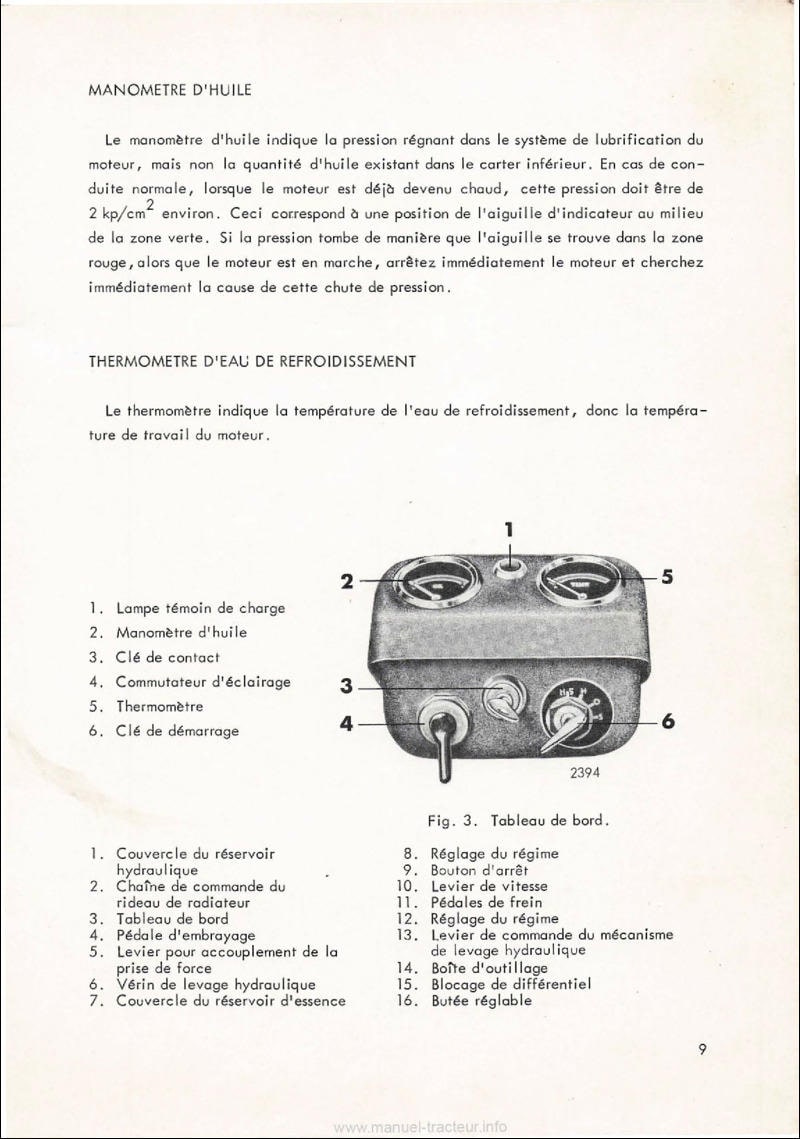 Cinquième page du Manuel instructions tracteur Volvo BM 320
