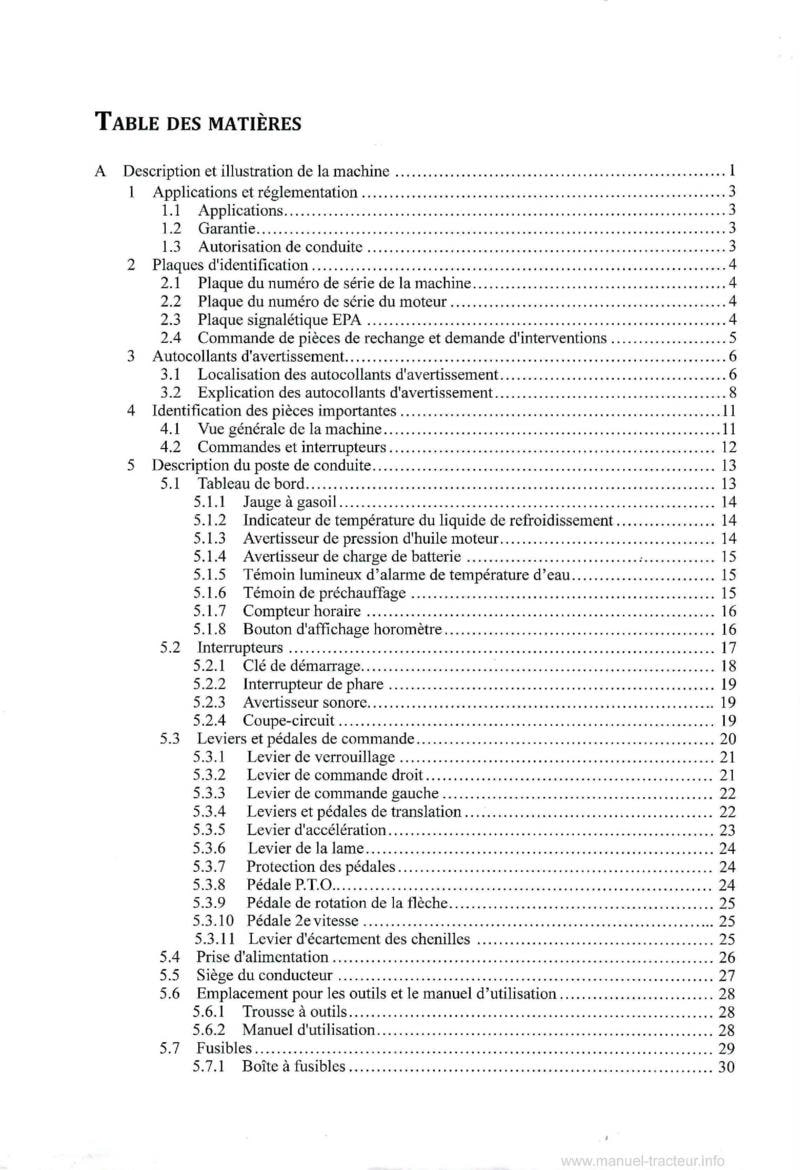 Première page du Manuel utilisation Yanmar Mini Pelle ViO17U