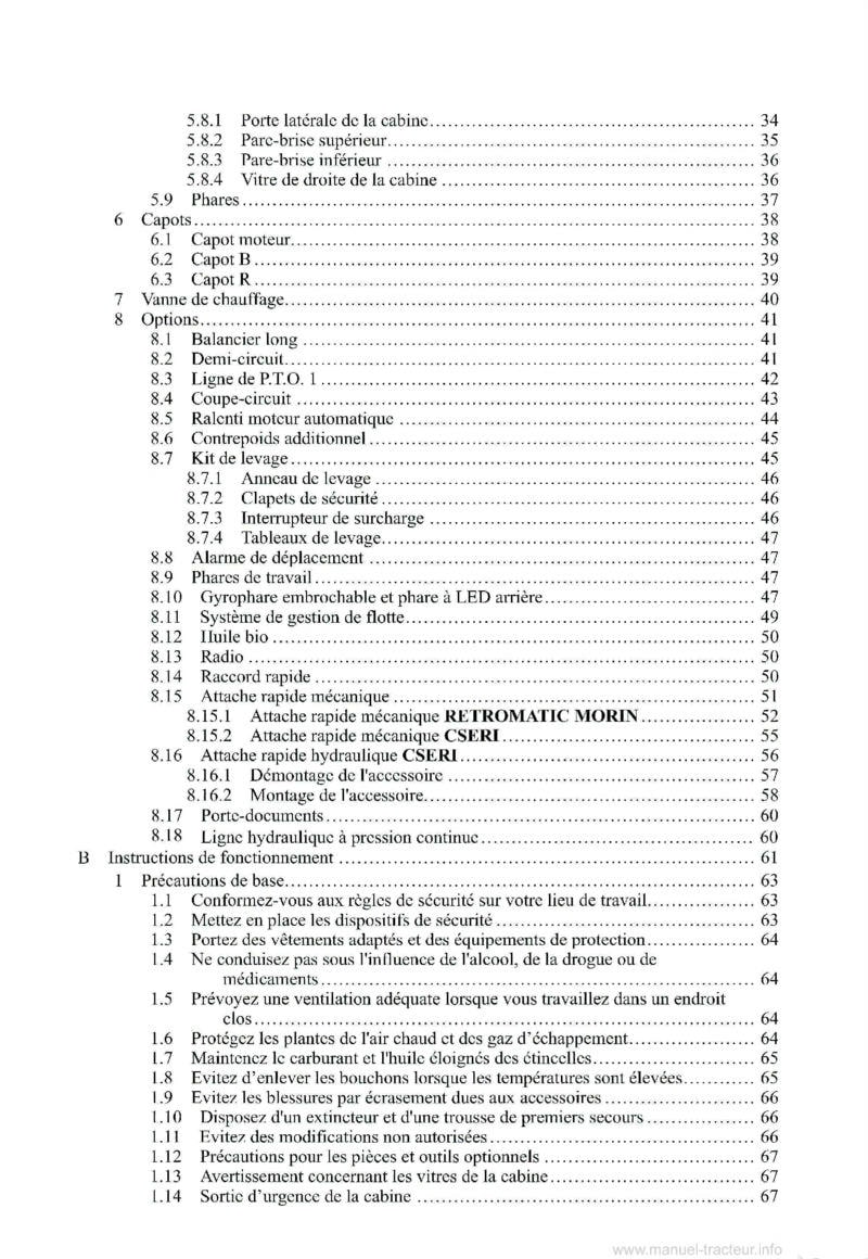 Deuxième page du Manuel utilisation Yanmar Mini Pelle ViO26-6