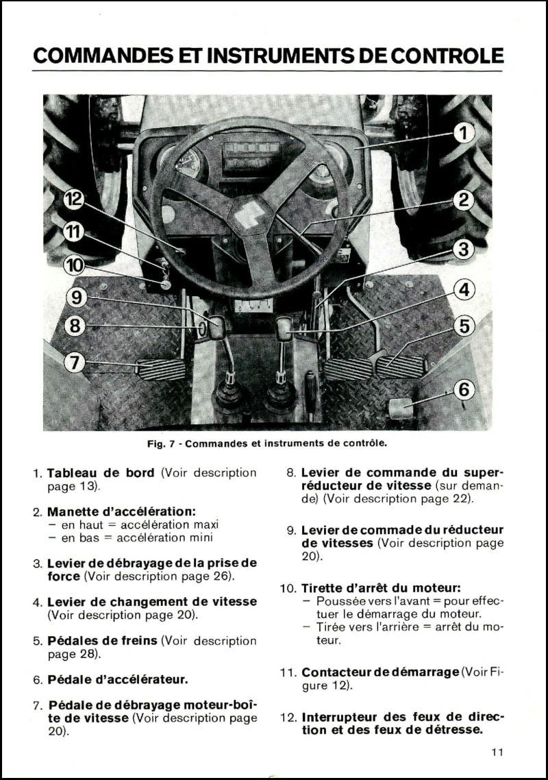 Cinquième page du Livret entretien tracteurs Landini 5840 6040 6840