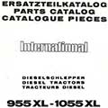 Catalogue de pièces tracteurs International tracteurs 955XL 1055XL