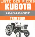 Catalogue de pièces détachées tracteur kubota L 245 DT