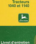 Livret entretien John Deere 1040 1140