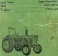 tracteur John Deere 3130 - livret d'entretien