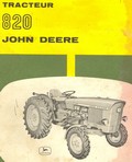 livret d'entretien tracteur John Deere 820