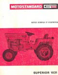 notice d'emploi tracteur MotoStandard Supérior 1031