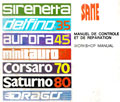 Manuel de contrôle et de réparation tracteur Same Sirenetta, Delfino 35, Aurora 45, Minitauro 60, Corsaro 70, Saturno 80, Drago