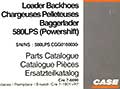 Revue technique et Catalogue pièces détachées chargeuse pelleteuse Case 580 LPS (Powershift)