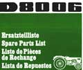 Catalogue de pièces détachées tracteur DEUTZ 8006