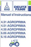 Manuel instructions tracteurs Deutz Agroprima 4.31 4.51 4.56 6.06 6.16