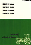Manuel d'instructions tracteur Deutz D2506