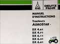 Manuel instruction Deutz Agrostar DX 4.61 4.71 6.11 6.31 6.61